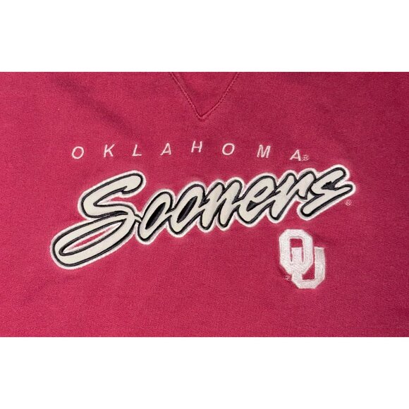 Oklahoma Sooner College Sweat Shirt Red Team Starter 2XL - Picture 2 of 6